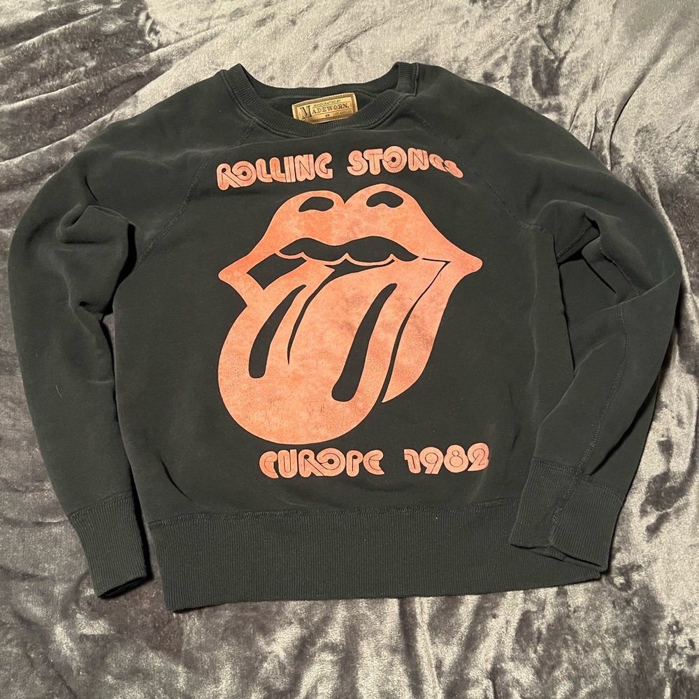 Madeworn Rolling Stones shrunken sweatshirt